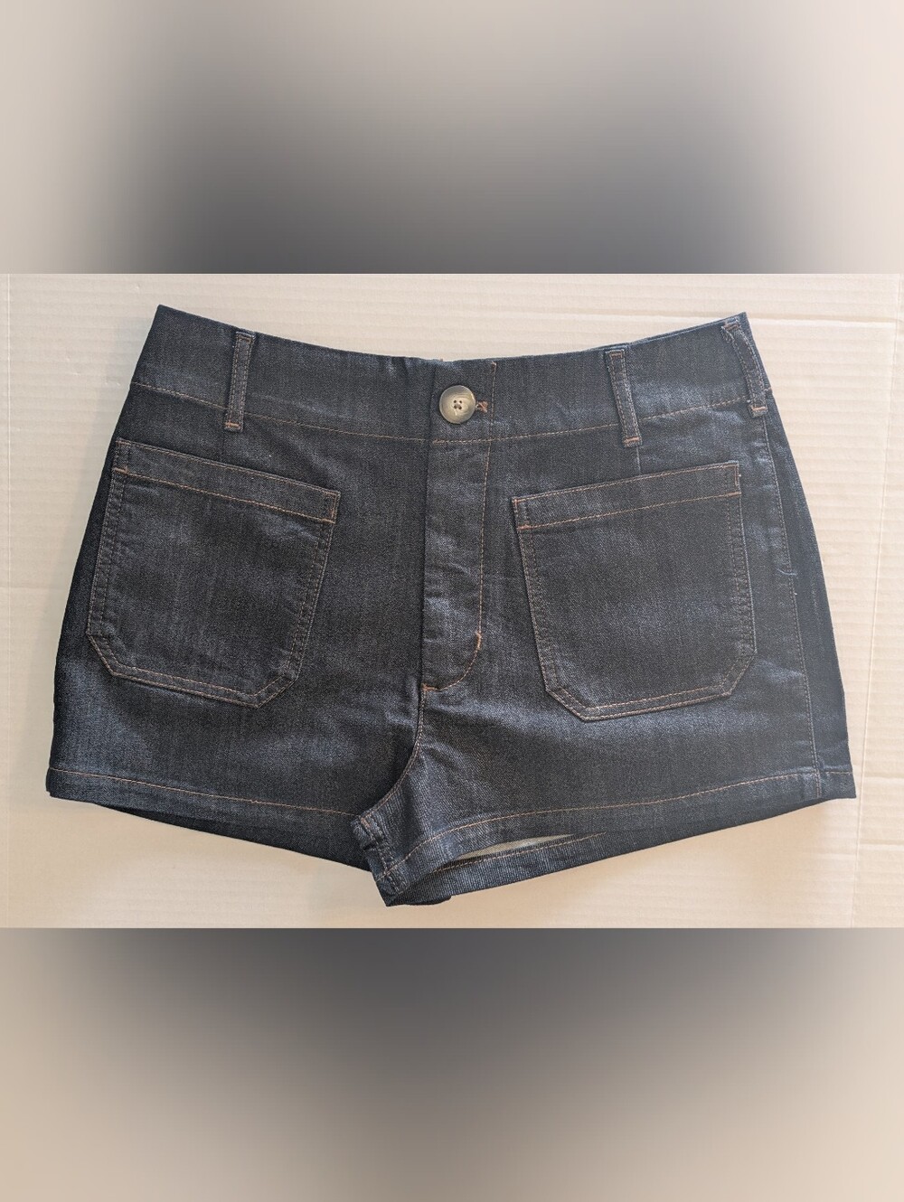 Maeve by Anthro Dark Indigo Denim Short Shorts w/ Front Pockets- Size 31 (NWOT)